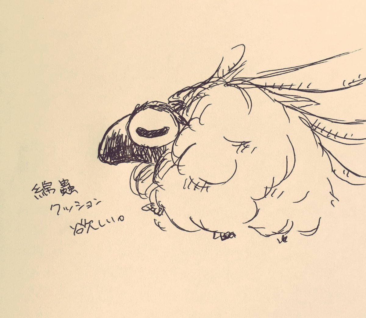 ট ইট র 月兎 Mahoyome まほよめ 綿虫の立体モフモフキーホルダーとかクッションあったら買うなぁ