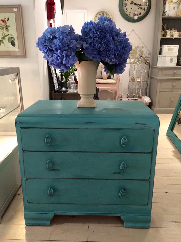 Annie Sloan Provence Chest of Drawers X