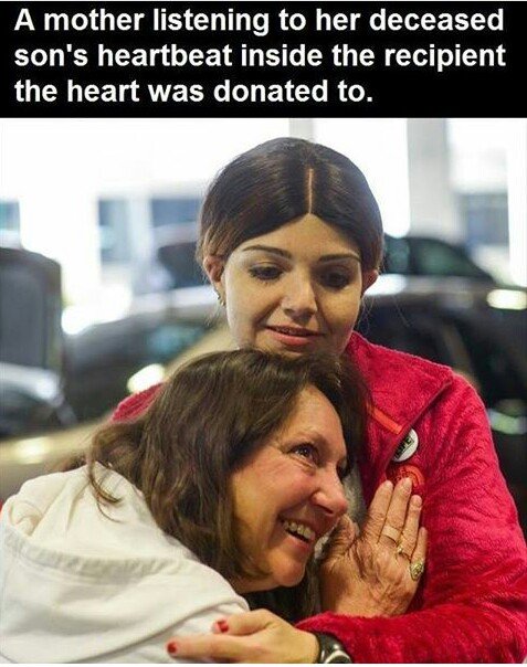 Possibly the most beautiful picture I've seen #hearttransplant #organdonation #heartwarming #beautiful #human