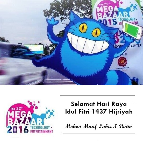 Selamat Hari Raya Idul Fitri 1437 Hijriyah. Minal aidin wal faizin, mohon maaf lahir dan batin.