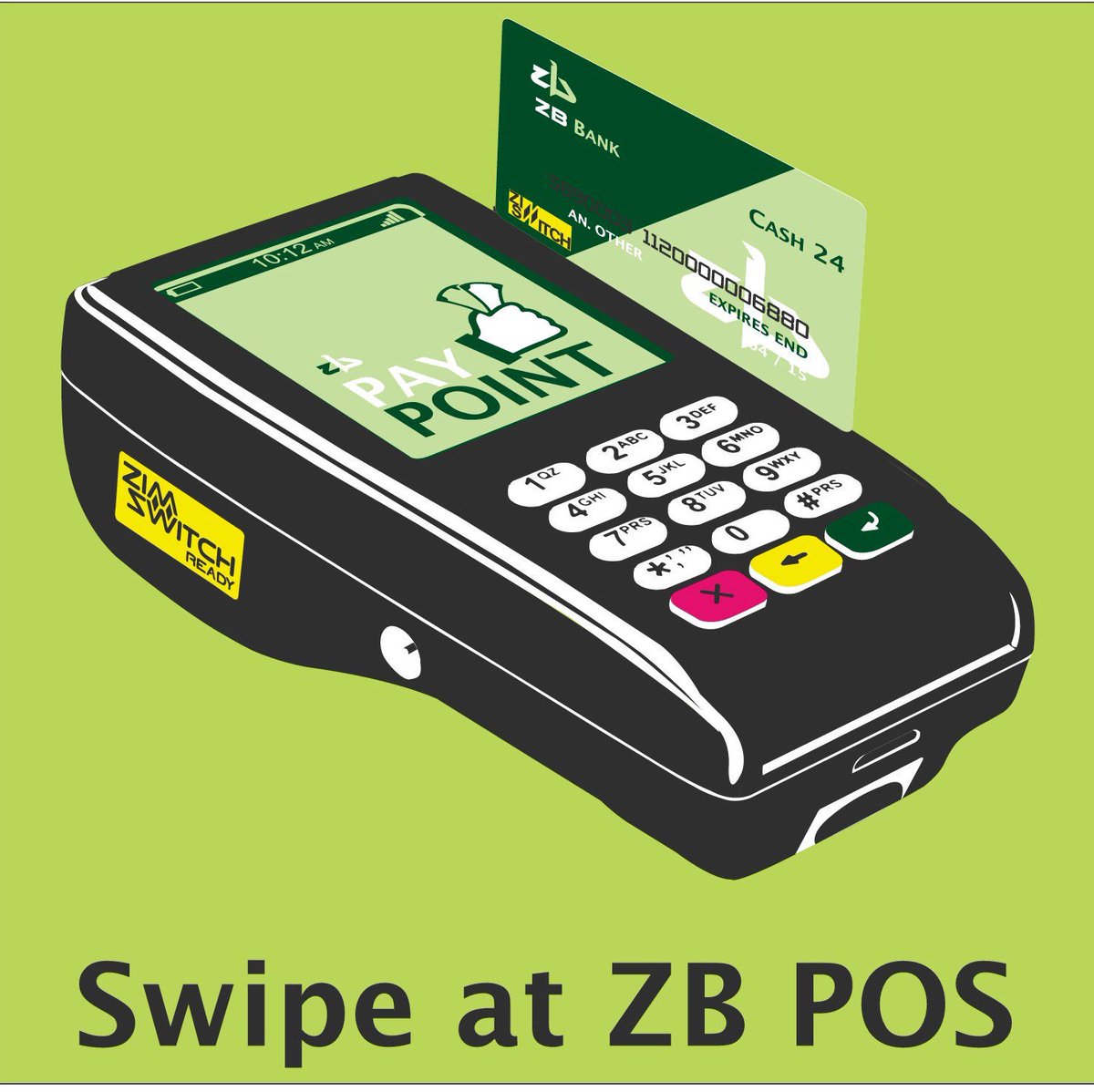 zb_foryou's tweet image. Use your #ZBCash24 card to pay for groceries and access the cash back facility at any ZB or ZimSwitch POS machine.