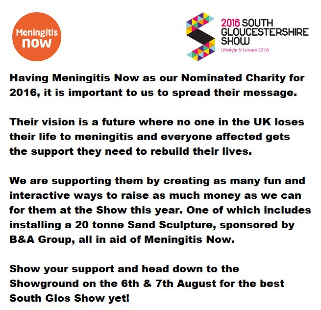 #SGS16 #meningitisnow #nominatedcharity