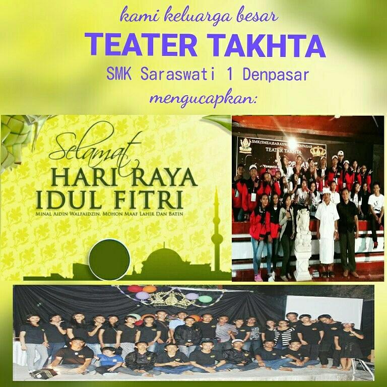 teatertakhta's tweet photo. Selamat Hari Raya Idul Fitri mohon maaf lahir bathin kepada sahabat Takhta yang merayakan.. https://t.co/VFUy4DwXgI