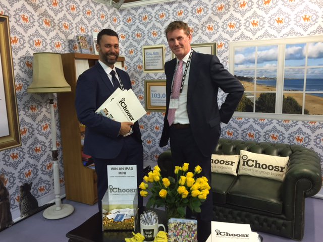 UKiChoosr's tweet photo. Adam and George of the #iChoosr team present at the #LGAConf16! #collectiveswitching #energy https://t.co/o4rxt9CVsG