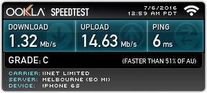 Got 1mbps today! Im 1mbps closer to 100/40 no streaming for over 4 weeks &amp; counting! <a href="/iiNet/">iiNet</a>