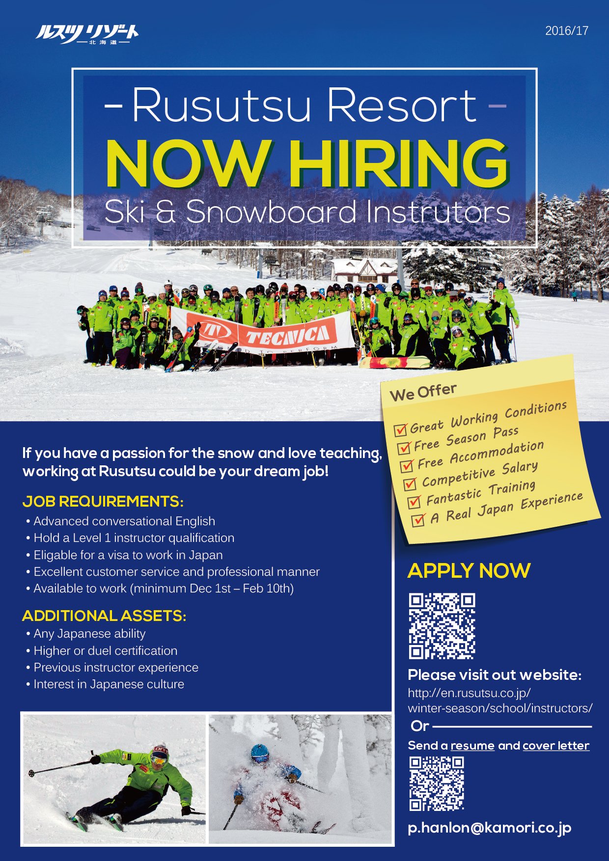 Extremists Picasso Mentality RUSUTSU RESORT on Twitter: "We are now hiring ski & snowboard instructors for 2016-17! #ski #snowboard #instructor #jobs #snow #japow #Japan #雪 https://t.co/UJ6GveisDt" / Twitter Extremists Picasso Mentality RUSUTSU RESORT on Twitter: "We are now hiring ski & snowboard instructors for 2016-17! #ski #snowboard #instructor #jobs #snow #japow #Japan #雪 https://t.co/UJ6GveisDt" / Twitter