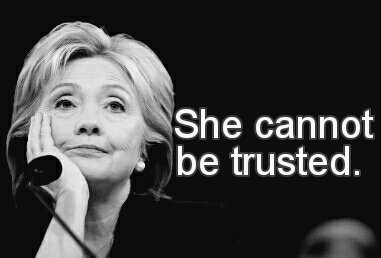 Ramtoad's tweet image. It's sad that anyone is even considering voting for a proven liar and threat to our security. 
#HillaryClinton