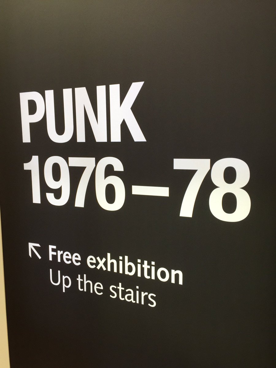 PompeyPunk's tweet photo. New ideas for our #pompeypunk exhibition are flowing after our visit to #punk40 at British library. @PortsmouthGhall https://t.co/XSLdOgnCDU