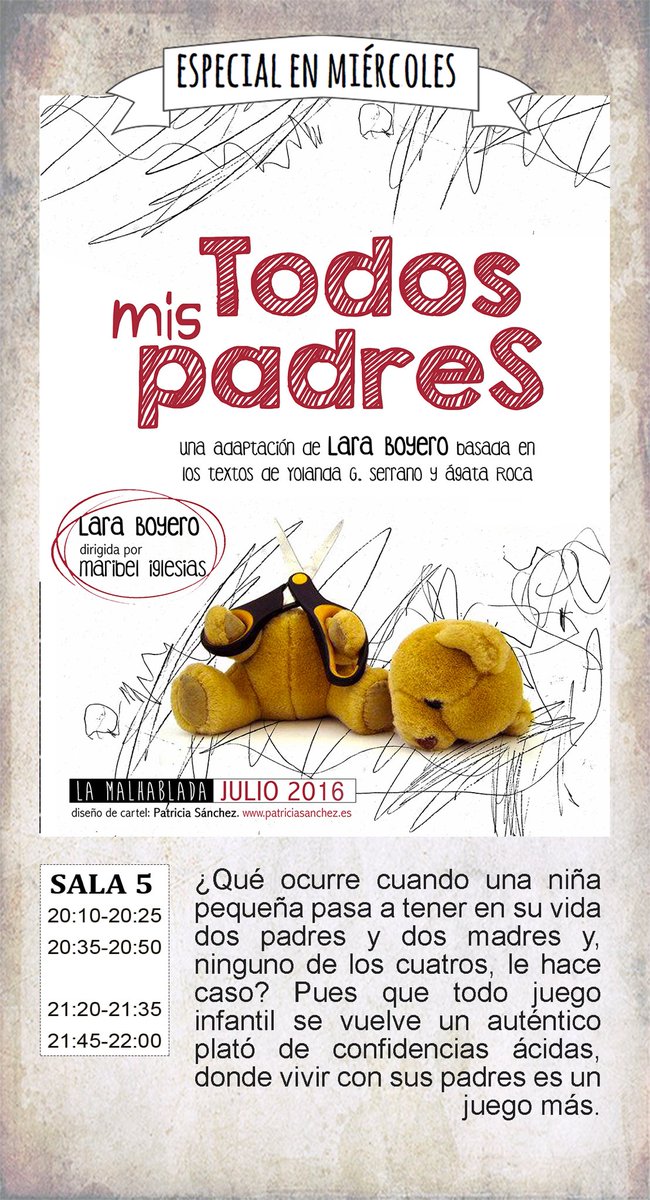 LaMalhablada_'s tweet photo. No te pierdas los #micromiércoles de julio. El mejor microteatro para pasar el calor con compañía y risas. https://t.co/uh6YxRXk0y