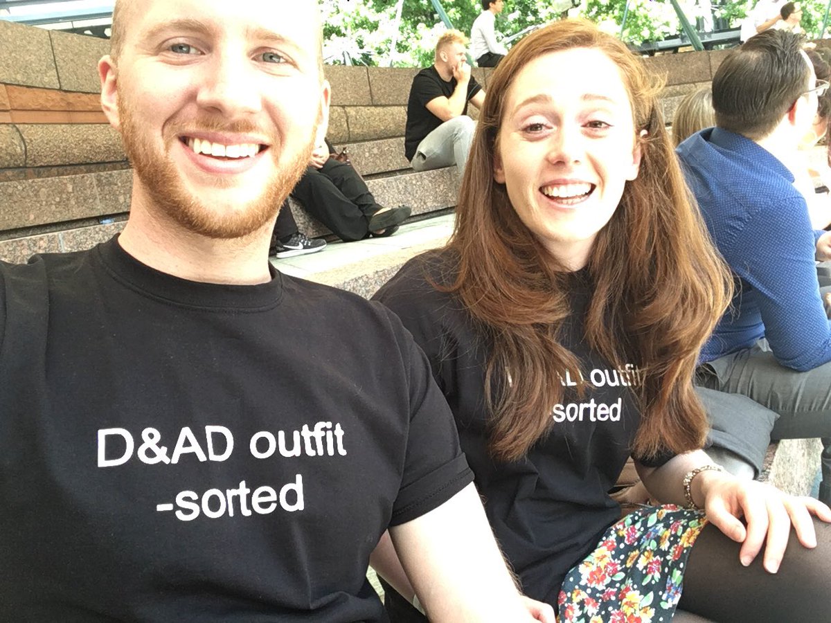 billyandlucyads's tweet photo. Have you seen us walking around at D&amp;AD?  Stop us and say hey!  #dandad #d&amp;ad #newblood2016 #billyandlucy #gingers https://t.co/Qc8i9ic6ou