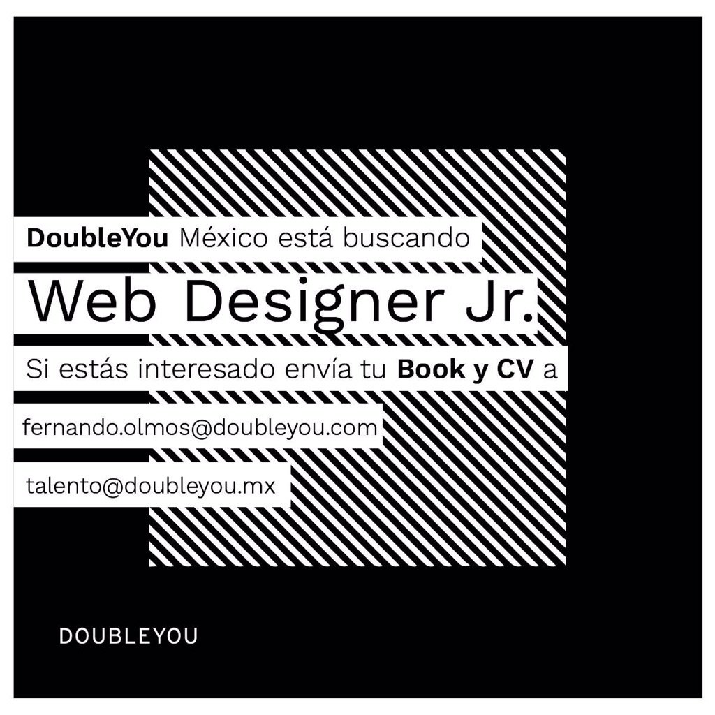 LaAcademiaMX's tweet photo. Nuestros amigos de @DoubleYouMX buscan Web Designer. https://t.co/tLnTfCu0de