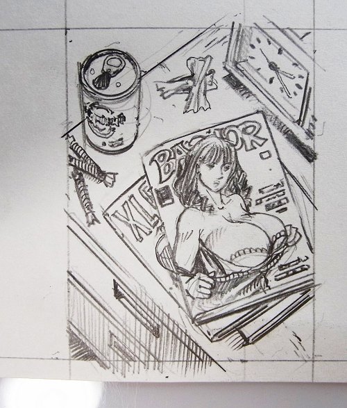 部屋のロングだったのを説明ゴマに変更。また同じ演出かよと怒られそうですが主人公の性癖を1コマ(絵)で説明できる方法をこれ以外思いつかないので・・・ 