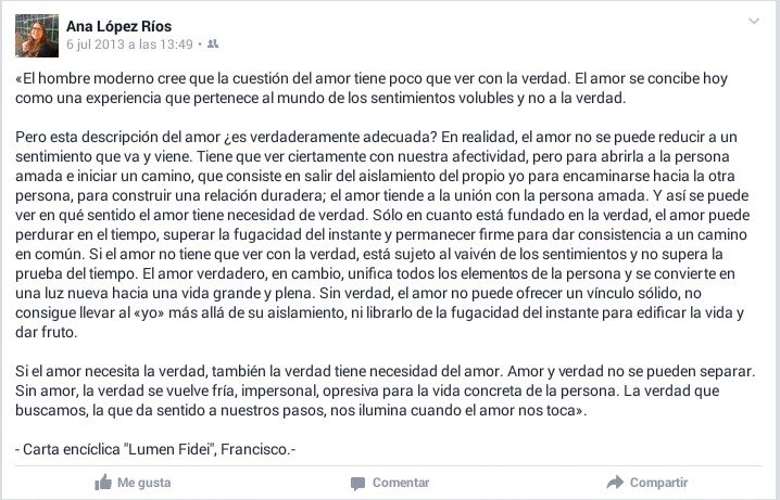 GravityHappens's tweet image. Y hace 3 años compartía en facebook... #LumenFidei