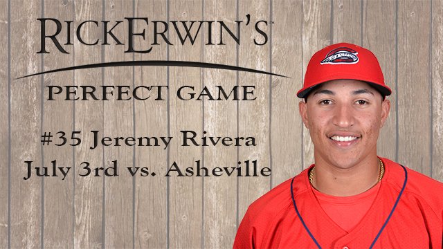 GreenvilleDrive's tweet photo. Congrats to #Drive SS Jeremy Rivera and #Drive fan Jenn Schumacher for winning the @RickErwins Perfect Game Contest! https://t.co/Zx5roQFcVi