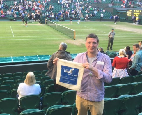 johnalexrobb's tweet photo. @LeylandLeader #leaderbagontour enjoying some tennis at Wimbledon @THEBB4B https://t.co/nCrCT1e2V6