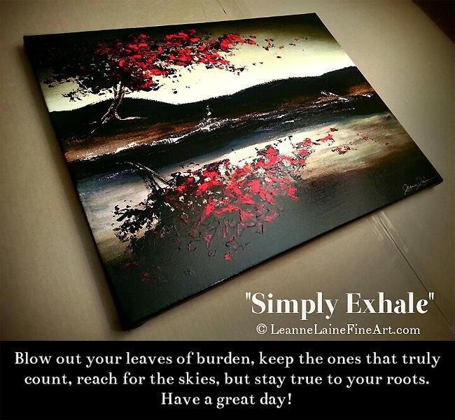 Leanne_Laine's tweet photo. My art Simply Exhale ready for a client (art:https://t.co/tAxnTYJsry) #WednesdayWisdom #health #wellness #lifestyle https://t.co/Mz4YEj3PWY