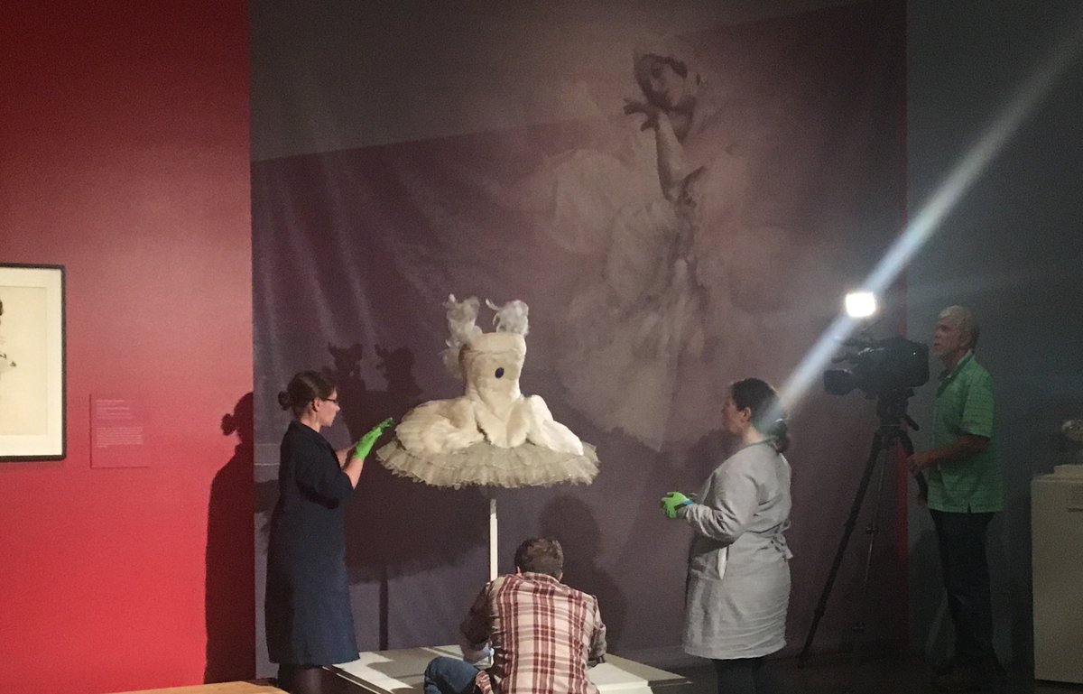 DenverArtMuseum's tweet photo. Anna Pavlova's famed swan #tutu will be on display in Rhythm & Roots, opens Sunday. #danceatDAM #behindthescenes https://t.co/0eG9tfEHxH