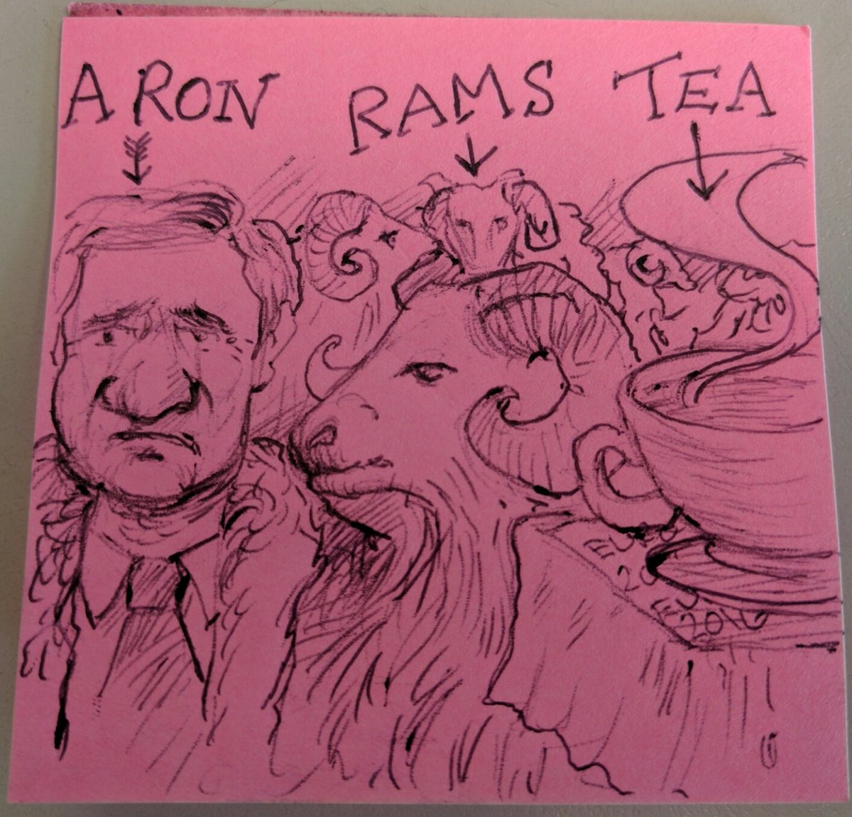 "A Ron Rams Tea" #teapun #portugalvswales #EURO2016 #bigron #comeonWales #RonaldoTears