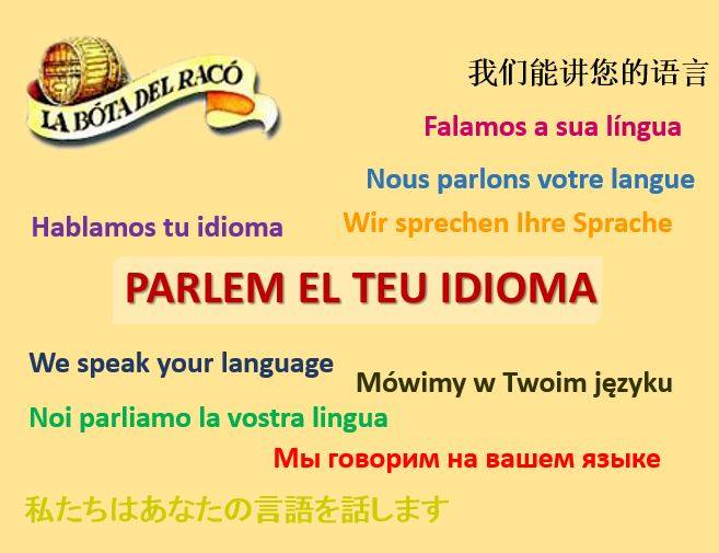labotadelraco's tweet photo. La Bóta del Racó ofrece su Menú en 9 idiomas, inclusive el sistema Braile para facilitar la elección de los platos https://t.co/z63RxUecCt