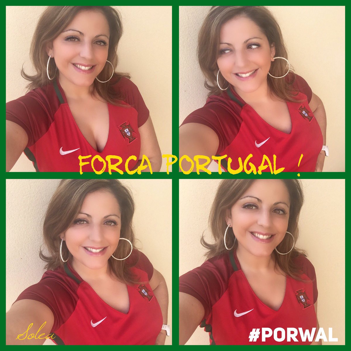 sandrasolea's tweet photo. Força 🇵🇹👏🏻💪🏻
#EURO2016 
#PORWAL #Portugal #POR #selecaosportv #CristianoRonaldo 
#Q7 #CR7 https://t.co/5ienQYDGmU