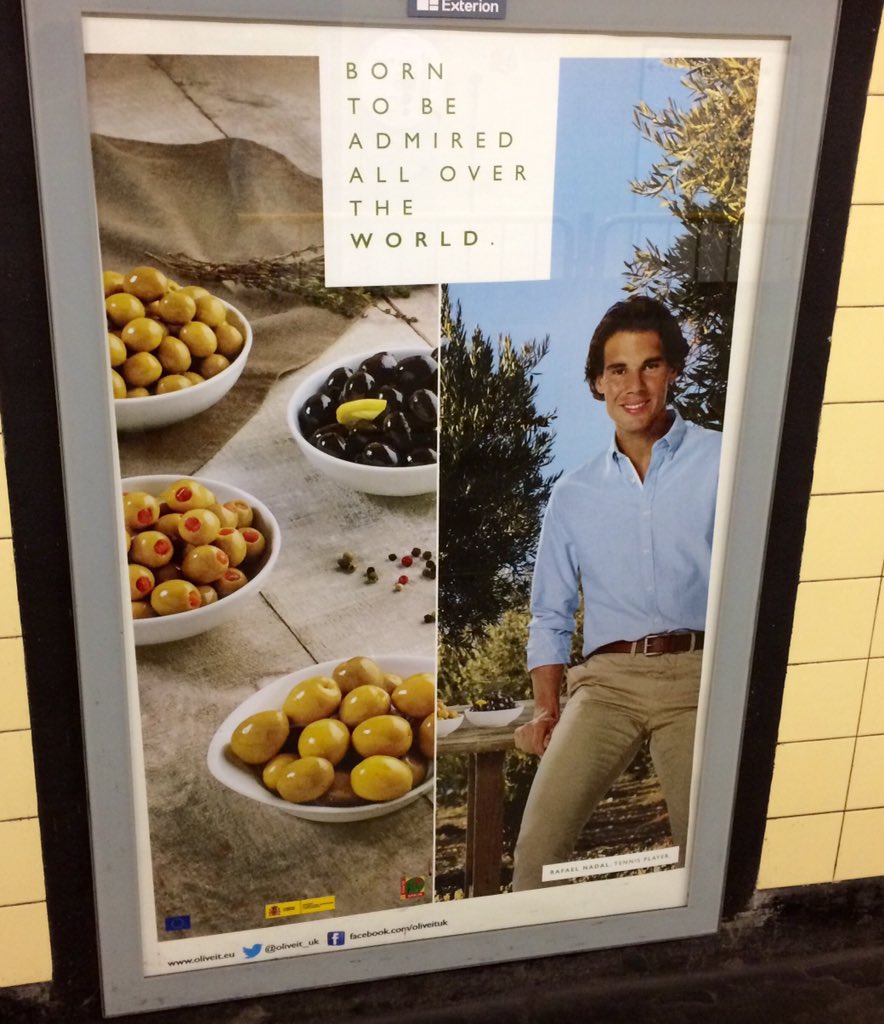 patrikldn's tweet photo. Rafa loves his @Oliveit_UK olives! https://t.co/0rJd8QfuZH