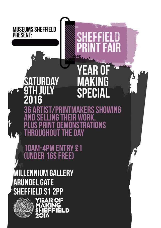 NPrintmakers's tweet photo. #Sheffield #Print fair is this Saturday, see you there! https://t.co/hMNXEu3Qr1