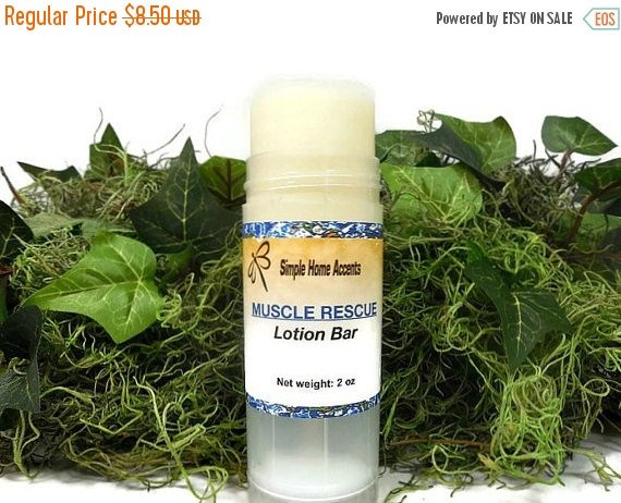 SALE Muscle Rescue Lotion Bar, Natural Muscle Relief Lotion, Mu… etsy.com/listing/250727… #etsymntt #SoreMuscleRelief
