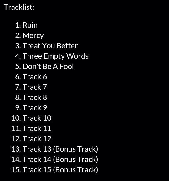 MagconITA's tweet photo. Ecco alcune tracce del nuovo album di Shawn "Illuminate".
Se preordinate l'album su iTunes l'8 riceverete 4 tracce. https://t.co/l5ipqf78OD