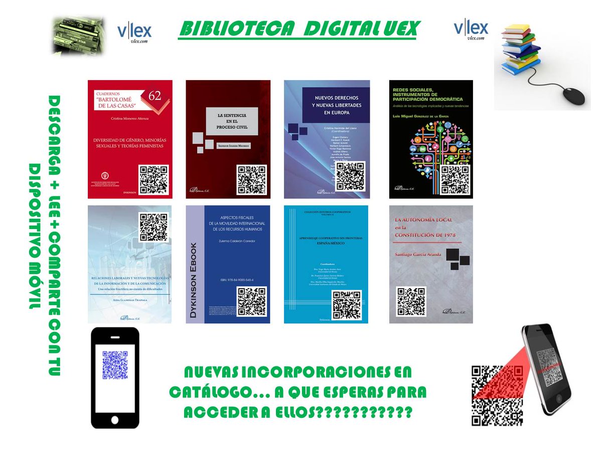 Novedades <a href="/vlex_es/">vlex_es</a> , incorporadas hoy mismo a nuestro catálogo bit.ly/1aQR69V <a href="/DerechoUEX/">DerechoUEX</a>