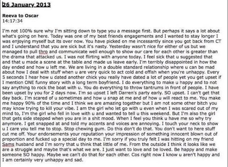 Lwazistos's tweet photo. #ReevaSteenkamp WhatsApp message to #OscarPistorius #MasipaMustFall https://t.co/vehio6Zb3n
