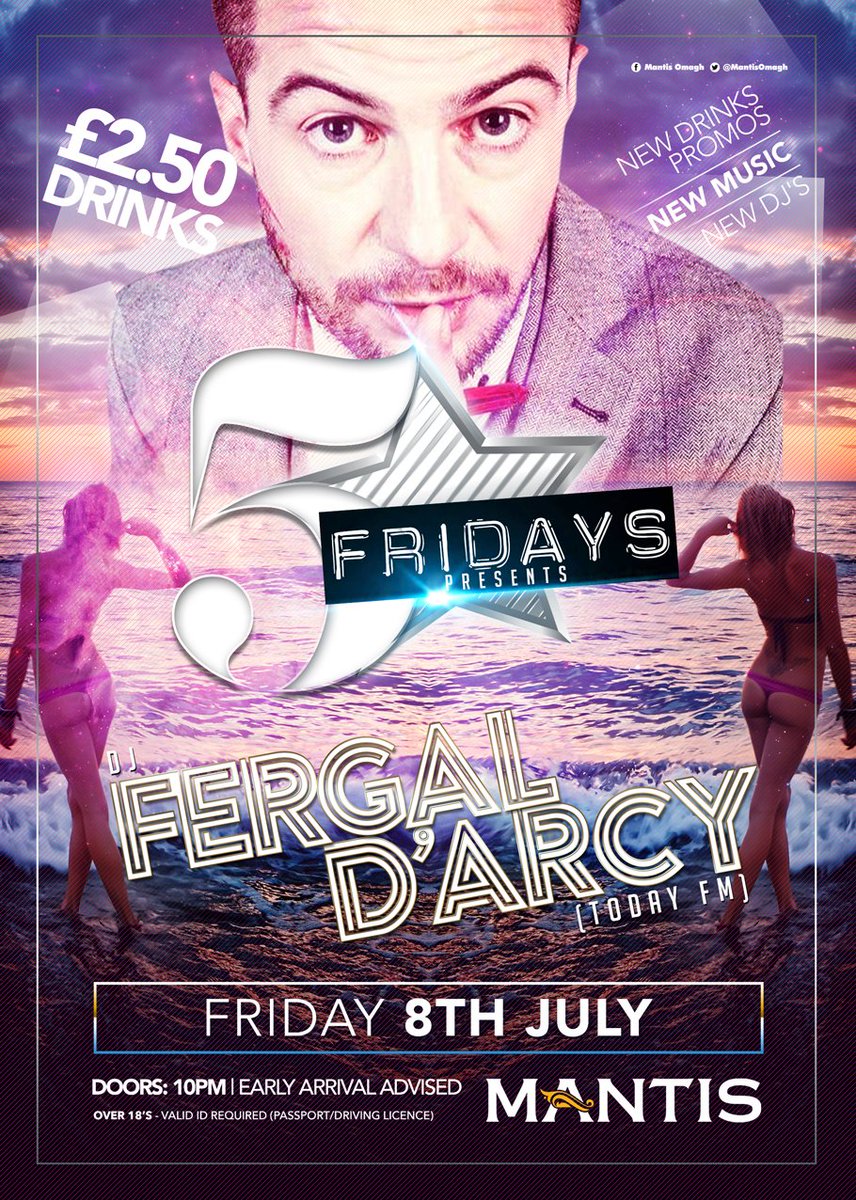 mantisomagh's tweet image. ~~ @FERGDARCY in MANTIS ~~

he is Back by popular demand &amp;amp; is a cert to blow the roof off this Friday!

#Mantis