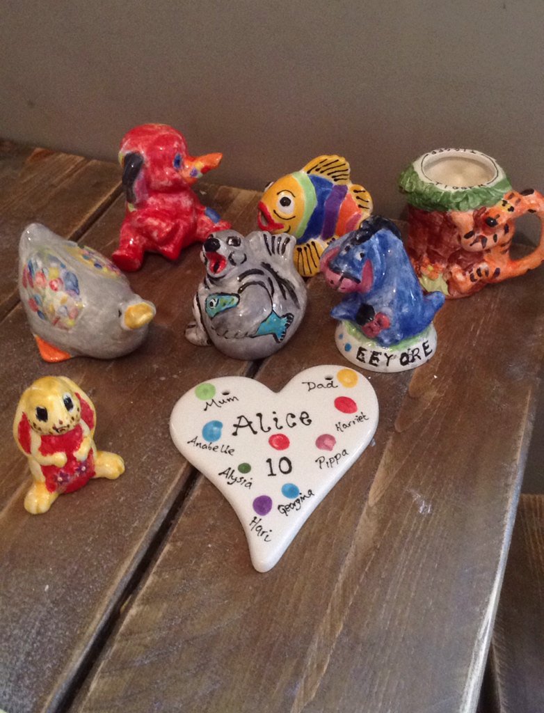 A lovely review from the Mum of our latest #PotteryParty and the glazed items