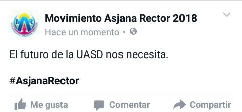 AsjanaRector22's tweet photo. El futuro de la UASD nos necesita. #AsjanaRector @Neocarmona @Movimientomar18 @RectorAsjana18 @MconAsjana https://t.co/E0Wc5TGTrE