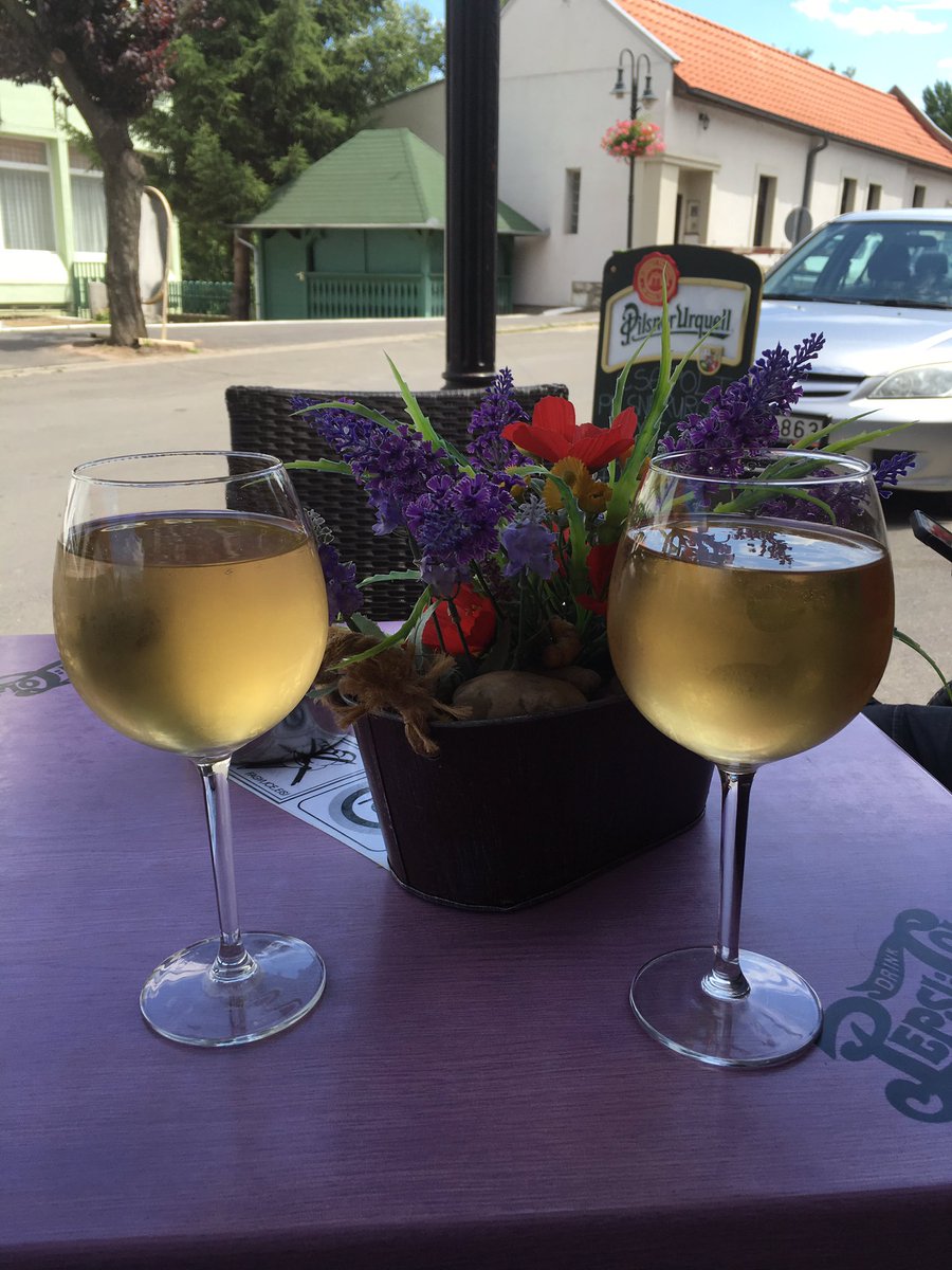 AYCDwithEd's tweet photo. Enjoying a White Wine spritzer in Hungary's Tokaj region. #Tokaj #AYCDwithEd https://t.co/uleVfweUU9