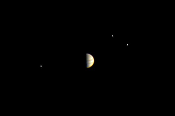 Slate's tweet photo. Watch Jupiter's moons dance as Juno approached the mighty planet: https://t.co/VheKYhybta https://t.co/bS8KQCPYpg