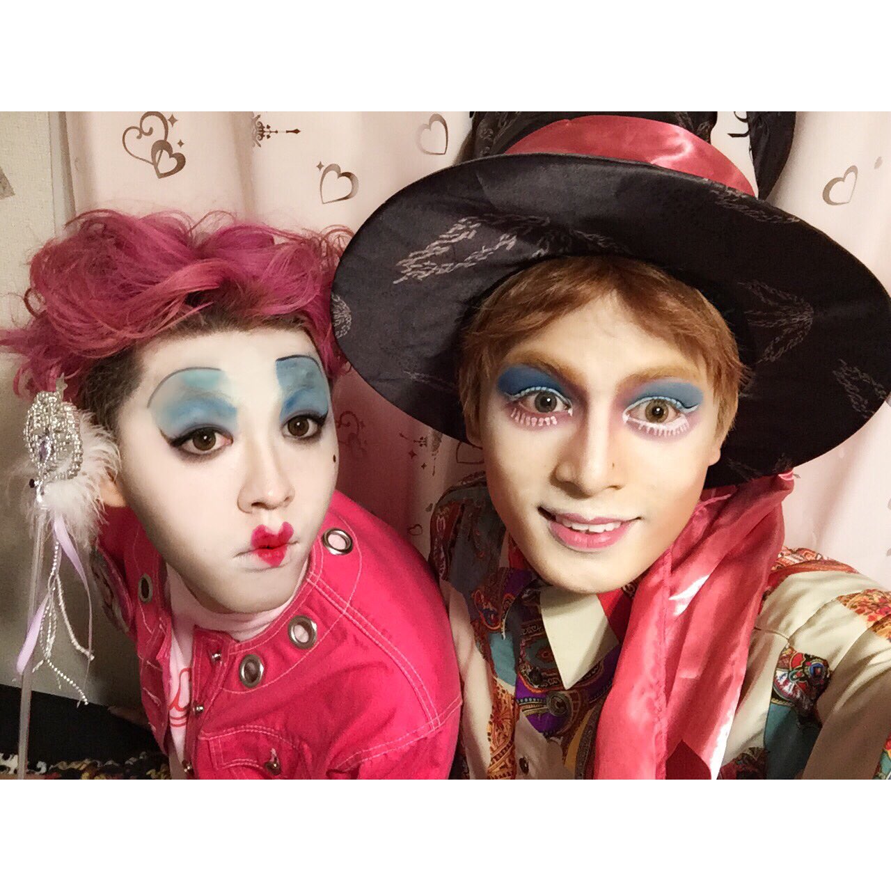 斉藤平七 へえちゃん アリスインワンダーランド 姉さんはハートの女王 斉藤はマッドハッター ハートの 女王の方シンプルやったからメイクしてあげるの難しかった ヘエメイク モノマネメイク ハートの女王 マッドハッター