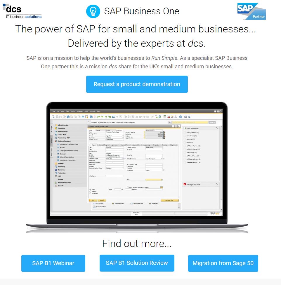 we_are_thinc's tweet image. Welcome to #SAPBusinessOne - Your SME&apos;s future #SoftwareForSuccess from a leading partner... bit.ly/1Vvazcc