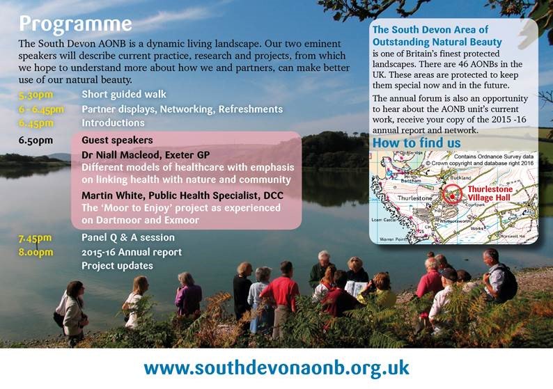 SouthDevonNL's tweet photo. Hope to see you next Monday- rsvp 8th July #healthydevon #aonb
Walk 5.30pm Displays 6pm Speakers 6.45pm https://t.co/Pqm3rmnJI8