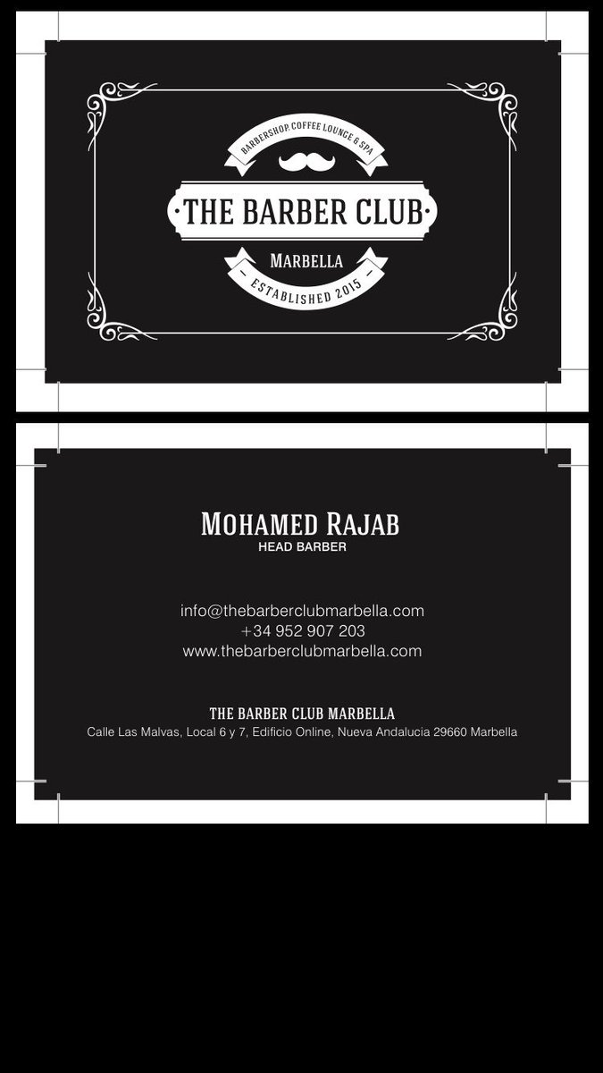 TheBarberClubM's tweet photo. The chosen one starts Monday .... Book now 💈✂️ #headbarber #marbella #marbs #thebarberclubmarbella https://t.co/nMs6EFUdAE