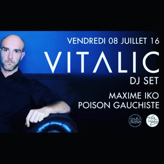 Excited to Play @ZigZagClubParis this friday With @VitalicOfficial
