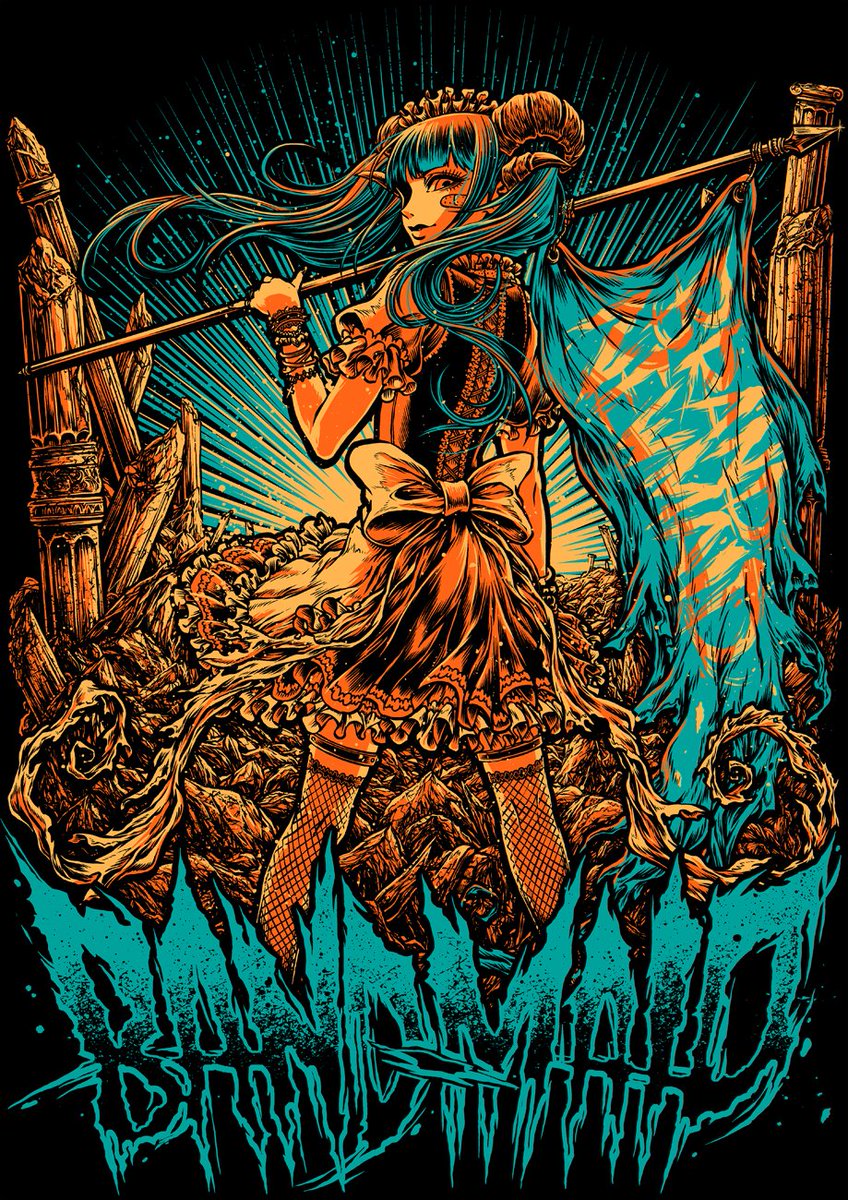 INFO】 大好評のKAgaMIデザイン“Brand New MAID”Tシャツは、7/12の水戸