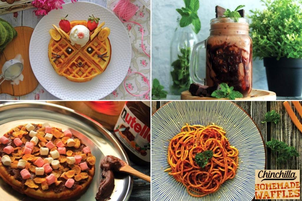 Voucher Value Rp.30.000 (Worth Rp.50.000) for Waffle &amp; Drink by Chinchilla Homemade Waffles gr.pn/29dMMt5