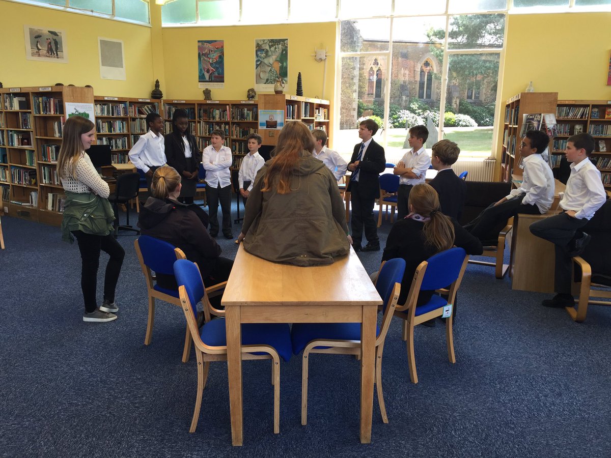 The Lower School get their German skills tested by our German visitors @KESWNews <a href="/BarrowHills/">Barrow Hills School</a>