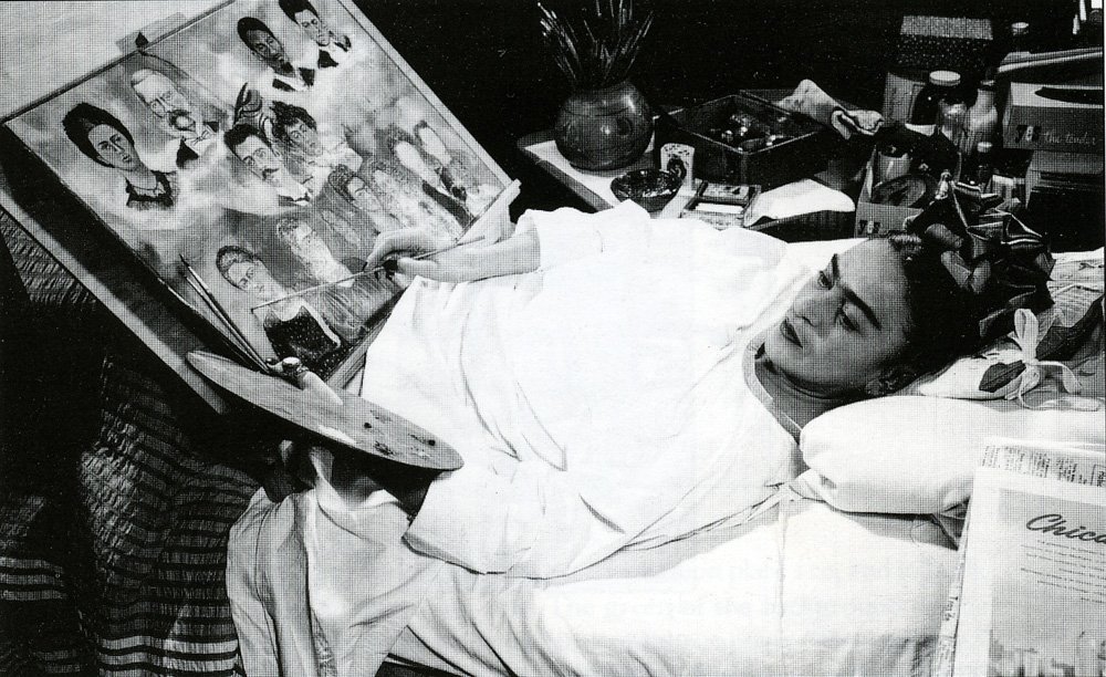 SaatchiArt's tweet image. Frida Kahlo weathered medical setbacks during her life. She arrived to her first solo show in an ambulance. HBD!