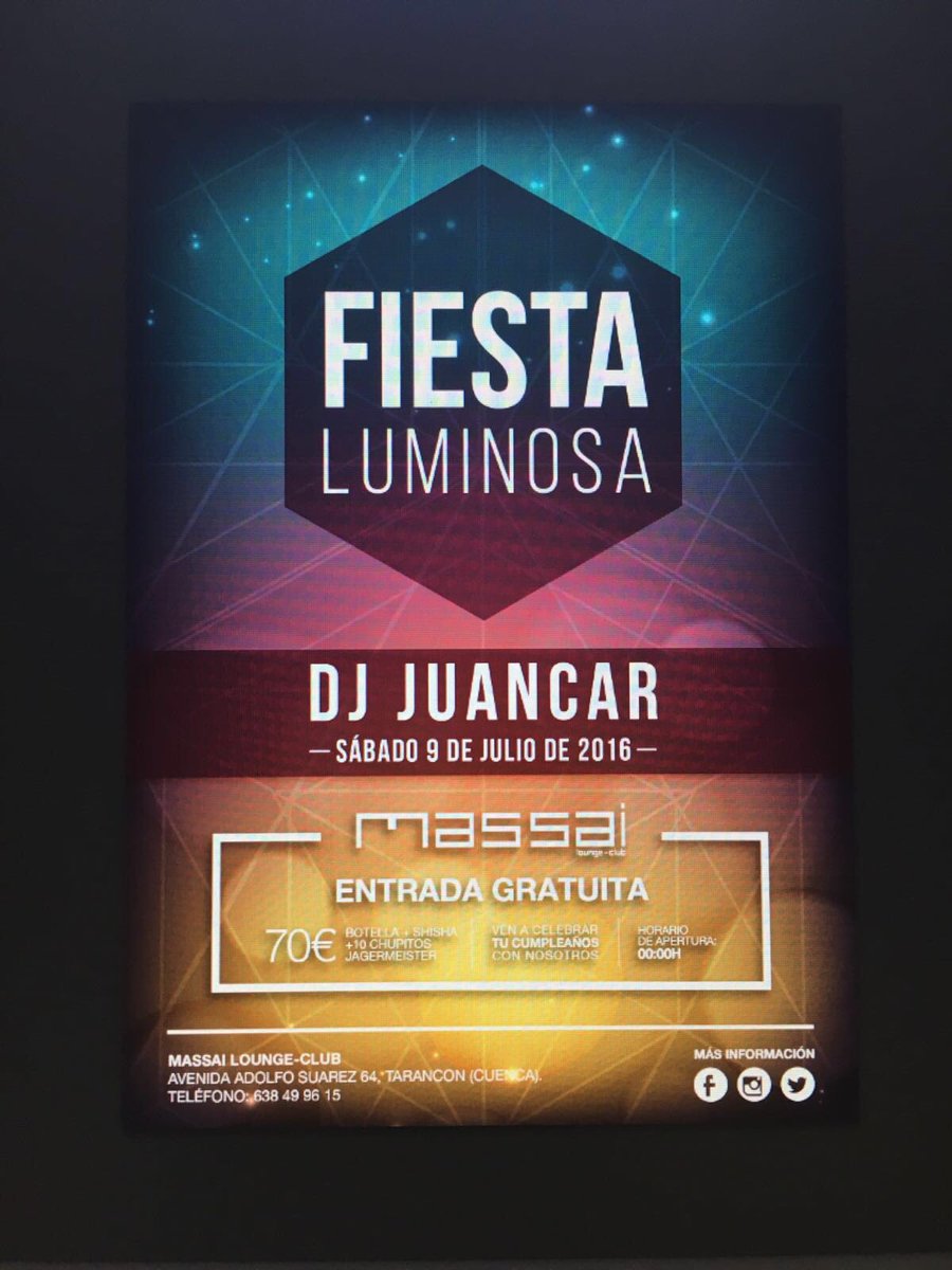 massailounge's tweet photo. Recordaros que este sábado, además de nuestra "Pool Party" también tendremos "Fiesta Luminosa" en horario nocturno. https://t.co/JwtLbBfqKn