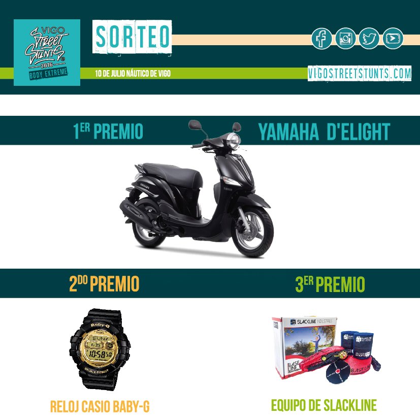 No te pierdas el sorteo de una increíble moto Yamaha, un reloj Casio y un pack de Slackline!!! #faltan2dias