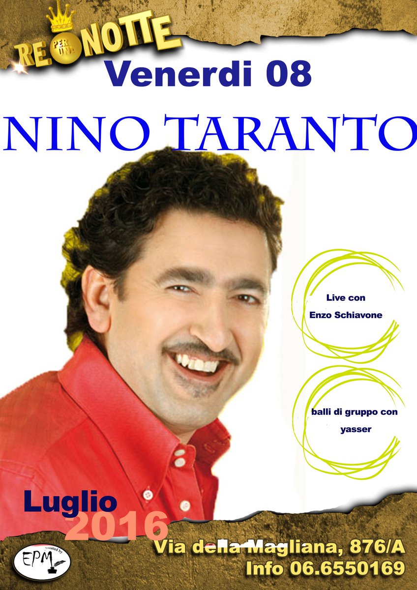Reperunanotterm's tweet photo. Venrdì 08 #cabaret con Nino Taranto https://t.co/eiSsnUCs7m