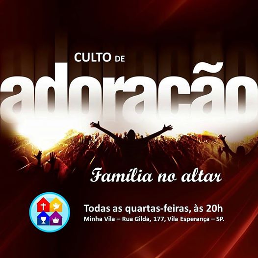 minhavila's tweet photo. Hoje é quarta-feira, dia de #CultoDeAdoração na @MinhaVila! Venha adorar a Deus conosco!!! #VemPraVila https://t.co/iHW7R7EZc9