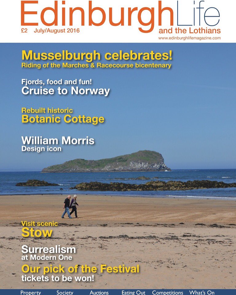 edlifemagazine's tweet photo. The July/August issue is now out on sale across #Edinburgh and the #Lothians! Pick up your copy for just £2! https://t.co/14Vu5gc7B9