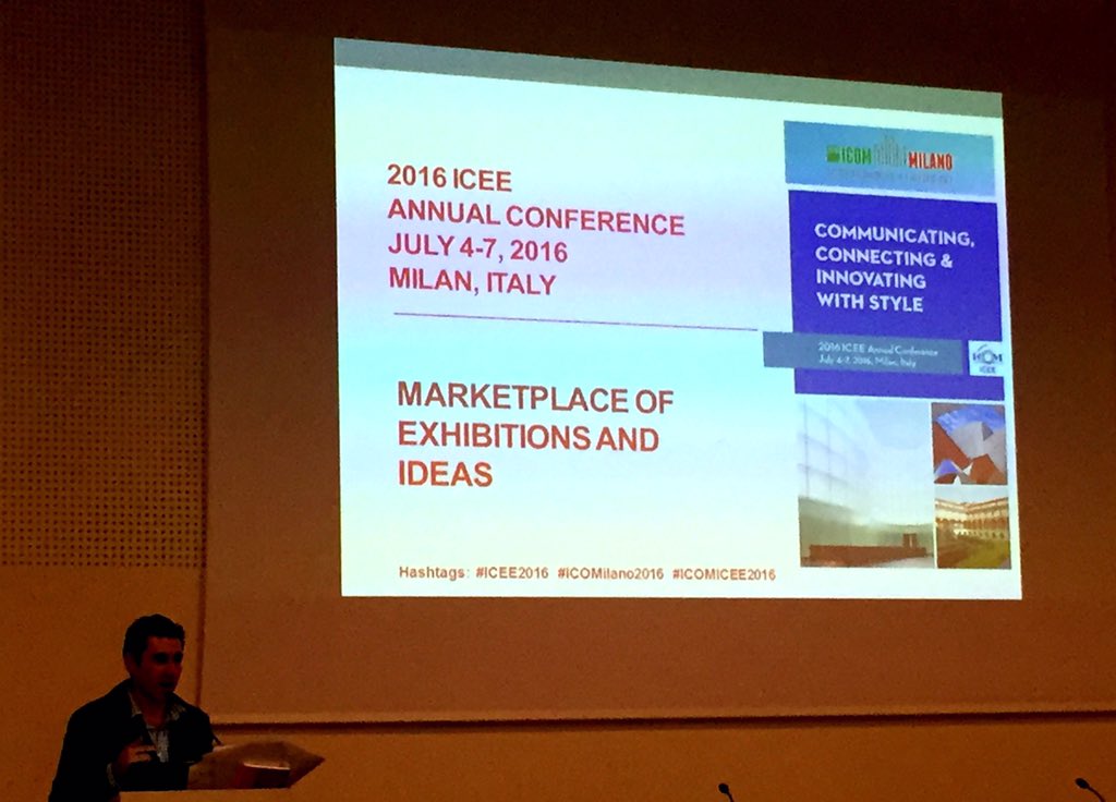 ICEE_ICOM's tweet photo. Marketplace of Exhibitions and Ideas starts now!  #ICEE2016 #ICOMilano2016 https://t.co/vBqd8jwVJV